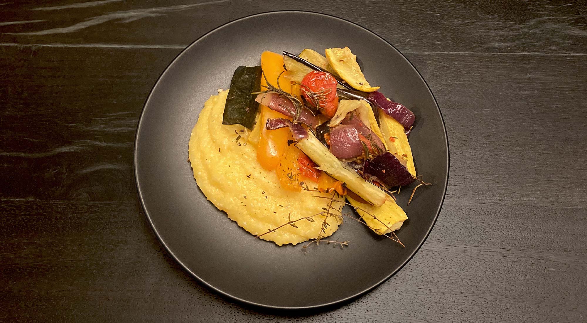 Roasted Ratatouille with Polenta This Is Robyn